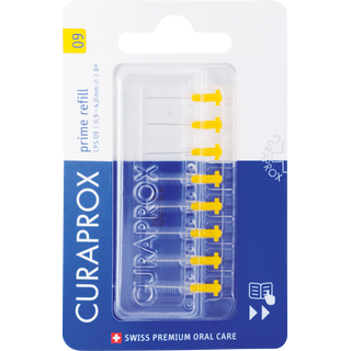 Obrázok ku produktu CURAPROX CPS09 Prime Refill medzizubné kefky bez držiaka žlté 8ks