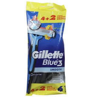 Obrázok ku produktu Gillette Blue3 Smooth jednorázové holiace strojčeky 6ks