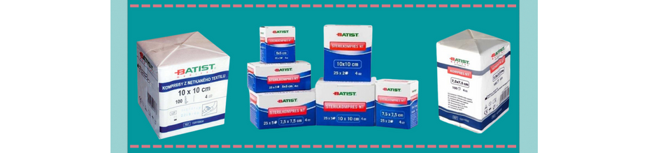 Kompresy z netkaného textilu