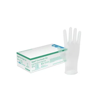 Obrázok ku produktu VASCO Vinyl Powder-free č. M vinylové vyšetrovacie rukavice nepudrované, nesterilné