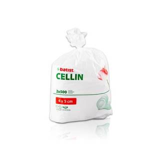 Obrázok ku produktu CELLIN tampóny z buničitej vaty delené 4x5cm 8 vrstiev 2x500ks