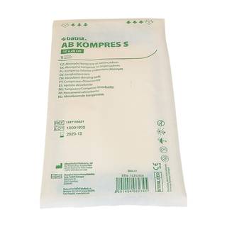 Obrázok ku produktu AB KOMPRES S absorpčný kompres sterilný 10x20cm 1ks