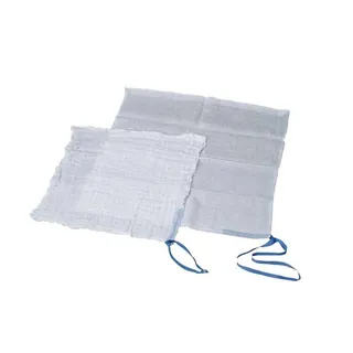 Obrázok ku produktu B-TOWEL X-S sterilný prešívaný nepredpraný tampón s RTG páskou a šnúrkou 45x45cm 5ks