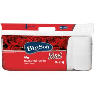 Obrázok ku produktu BIGSOFT Red trojvrstvový toaletný papier 10ks