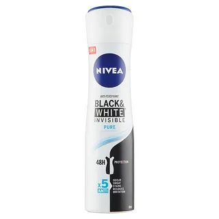 NIVEA Black & White Invisible Pure dámsky antiperspirant v spreji 150ml