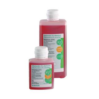 Obrázok ku produktu CHLORHEXIDINE 2% ALCOHOLIC farebný 500ml alkoholový roztok na dezinfekciu kože