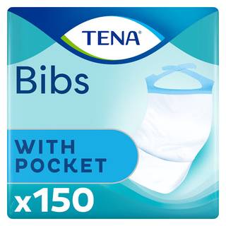 Obrázok ku produktu TENA BIB podbradník veľkosť M, rozmery 37 x 46cm 150ks