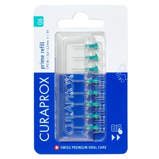 CURAPROX CPS06 Prime Refill medzizubné kefky bez držiaka tyrkysové 8ks