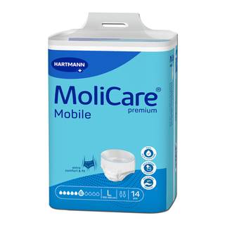 Obrázok ku produktu MOLICARE Mobile 6 kvapiek plienkové nohavičky naťahovacie veľkosť L