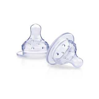 Obrázok ku produktu NUBY silikónový cumeľ na fľasu od 0 - 12 mesiacov (906), 2ks