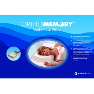 Obrázok ku produktu ORTHOMEMORY podložka anatomická pod krčnú chrbticu z pamäťovej peny