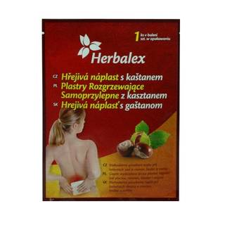 Obrázok ku produktu HERBALEX hrejivá náplasť s gaštanom 1ks