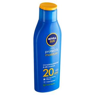Obrázok ku produktu NIVEA SUN Protect&Moisture hydratačné mlieko na opaľovanie OF 20 200ml