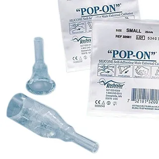 POP-ON samolepiace silikónové urinálne kondómy