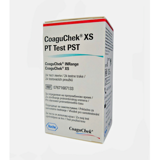 Obrázok ku produktu CoaguCheK XS PT Test prúžky testovacie ku koagulačnému analyzátoru 24ks