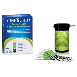 Obrázok ku produktu ONE TOUCH Select Plus testovacie prúžky do glukometra 50ks