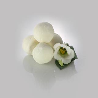 Obrázok ku produktu MM Šumivá guľa biela do kúpeľa s vôňou maliny 30g