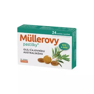 DR.MULLER pastilky s olejom čajovníka austrálskeho 24ks