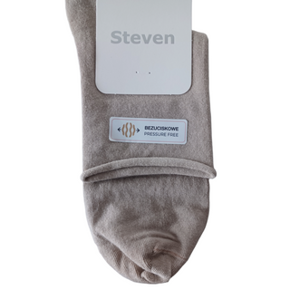 Obrázok ku produktu STEVEN 115 ponožky zdravotné diabetické svetlohnedé veľkosť 38-40