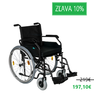 Obrázok ku produktu REHAFUND RF-1/51/PN/CZA CRUISER vozík invalidný šírka 51cm, čierny, pneumatické kolesá