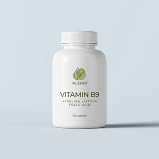 Obrázok ku produktu KLEBIO Vitamín B9 Folid Acid kyselina listová výživový doplnok 100ks