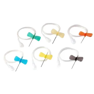 Obrázok ku produktu KD-FLY kanyla s hadičkou 0.50X19mm 25Gx3/4" 30cm-LL oranžová s motýlikom