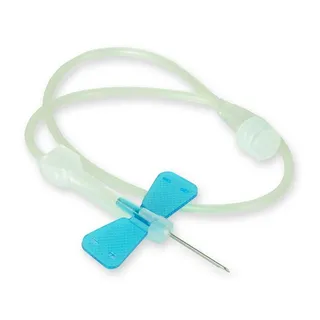 KD-FLY kanyla s hadičkou 0.60x19mm 23GX3/4" 30cm-LL modrá s motýlikom