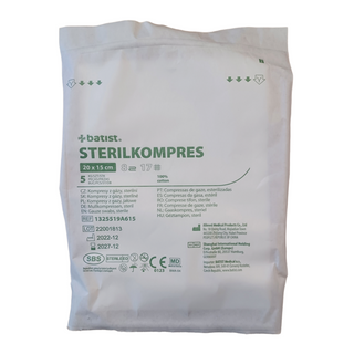 Obrázok ku produktu STERILKOMPRES kompresy z gázy sterilné 20x15cm 5ks