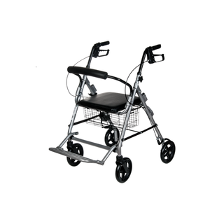 Obrázok ku produktu REHAFUND RF-616/S chodítko pre seniorov štvorkolesové skladacie OSLO PREMIUM sivé