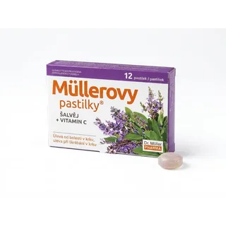 DR. MULLER pastilky šalvia a vitamín C 12ks