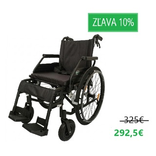 Obrázok ku produktu REHAFUND RF-6 CRUISER AREO vozík invalidný šírka 45cm, čierny