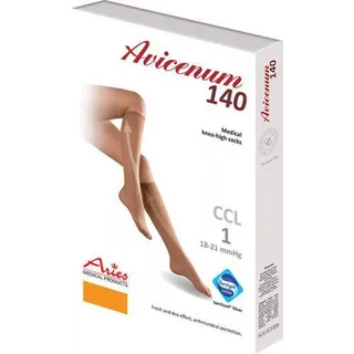 AVICENUM 140 DEN Phlebo lýtkové pančuchy telové - 8030