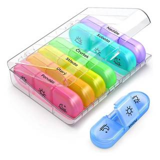 Obrázok ku produktu SIMPLYMED+ 21010 týždenný dávkovač liekov farebný