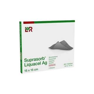Obrázok ku produktu SUPRASORB LIQUACEL AG krytie na rany s antimikrobialným striebrom 15cm x 15cm