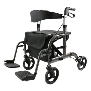 Obrázok ku produktu REHAFUND RF-625/S chodítko hliníkové 4-kolesové pre seniorov BOGOTA PREMIUM sivé