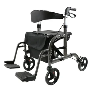 Obrázok ku produktu REHAFUND RF-625/S chodítko hliníkové 4-kolesové pre seniorov BOGOTA PREMIUM sivé