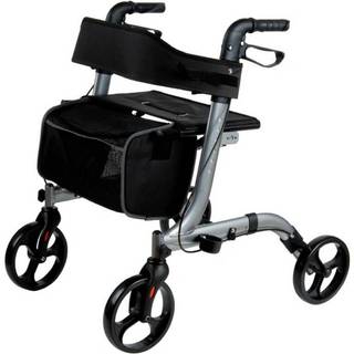 Obrázok ku produktu REHAFUND RF-620/S chodítko hliníkové 4-kolesové pre seniorov LIZBONA PREMIUM sivé