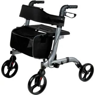 Obrázok ku produktu REHAFUND RF-620/S chodítko hliníkové 4-kolesové pre seniorov LIZBONA PREMIUM sivé