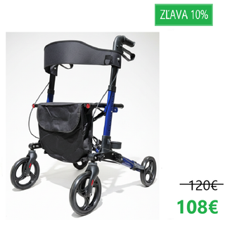 Obrázok ku produktu REHAFUND RF-624/N chodítko 4-kolesové pre seniorov PALERMO PREMIUM modré