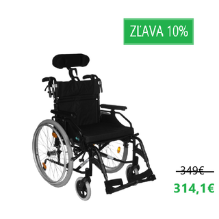 Obrázok ku produktu REHAFUND RF-3 Cruiser Active Z invalidný vozík s opierkou hlavy 48cm čierny
