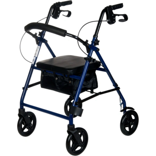 Obrázok ku produktu REHAFUND RF-610/N chodítko 4-kolesové pre seniorov modré