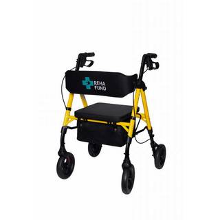 Obrázok ku produktu REHAFUND RF-617/Z MARSYLIA chodítko pre seniorov štvorkolesové žlté