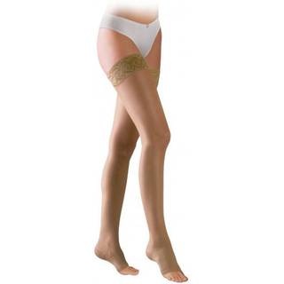 Obrázok ku produktu AVICENUM 140 DEN stehenné pančuchy s krajkou a zosilnenou pätou bez špice telové - 8030