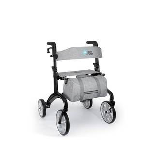 Obrázok ku produktu REHAFUND RF-630/CZA chodítko karbónové pre seniorov štvorkolesové čierne