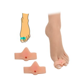 Obrázok ku produktu HEALMED 437-1 korektor hallux s návlekom na prst a palec telový 2 ks