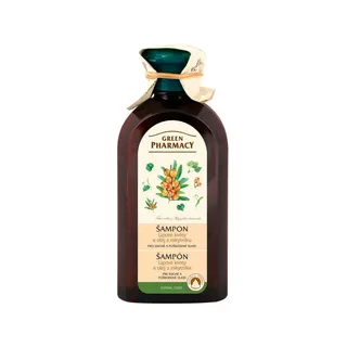Obrázok ku produktu GREEN PHARMACY šampón na suché a poškodené vlasy lipové kvety a olej z rakytníku 350ml